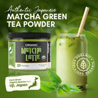Organic Matcha Latte Pure Japanese Tea Blend with Ashwagandha Vanilla 4.68 oz